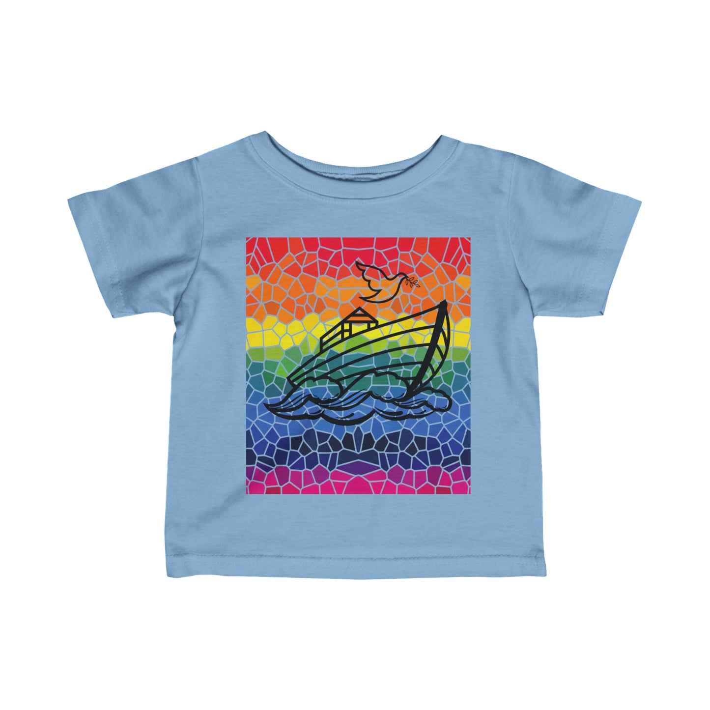 Noah's Ark Stained Glass Infant Fine Jersey Tee