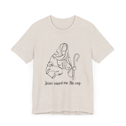"Jesus Saved Me" Unisex Jersey Short Sleeve Tee