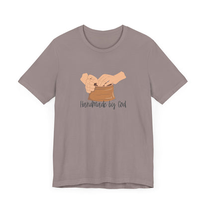 "Handmade by God" (pottery) Unisex Jersey Short Sleeve Tee