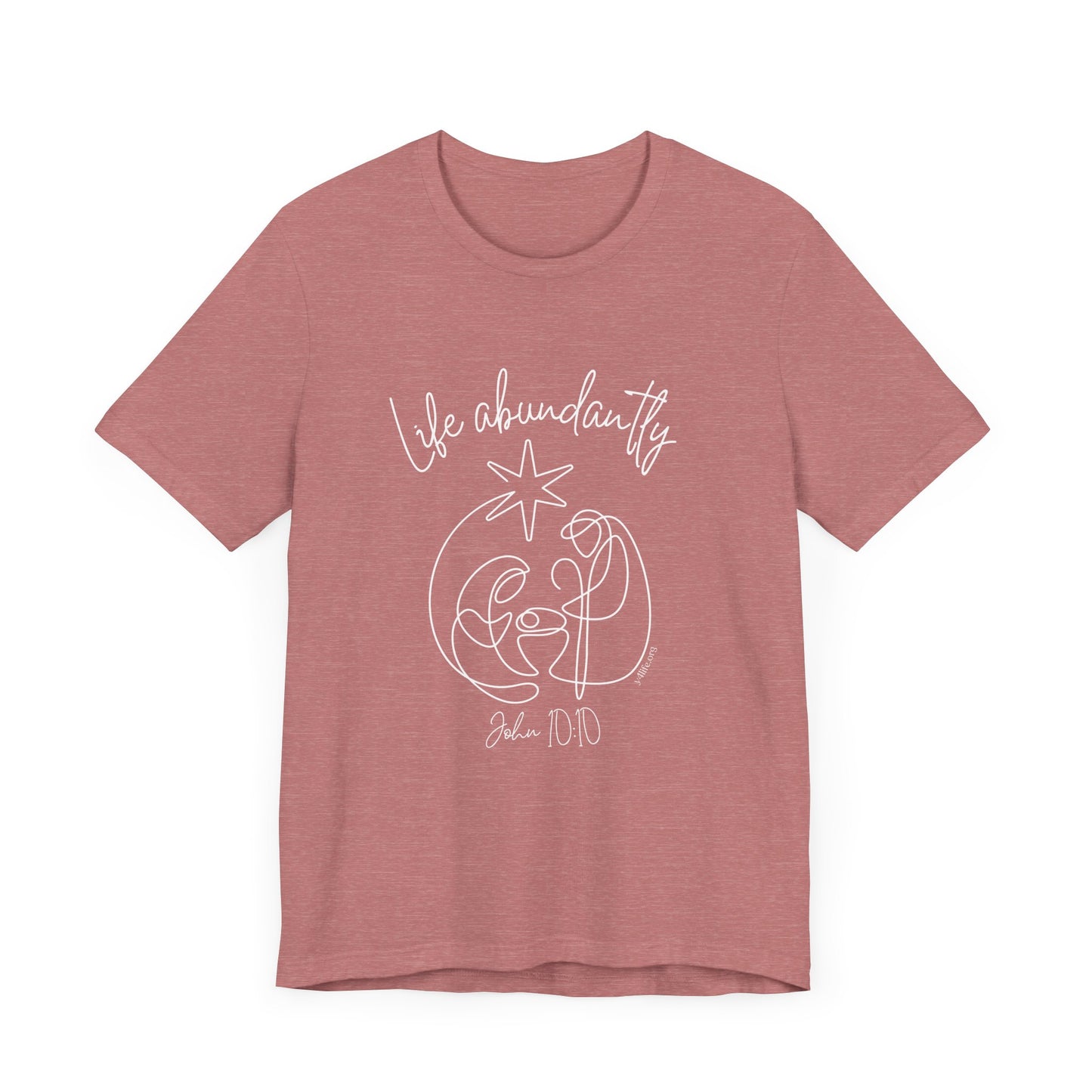 Life Abundantly Line Art Short Sleeve Tee