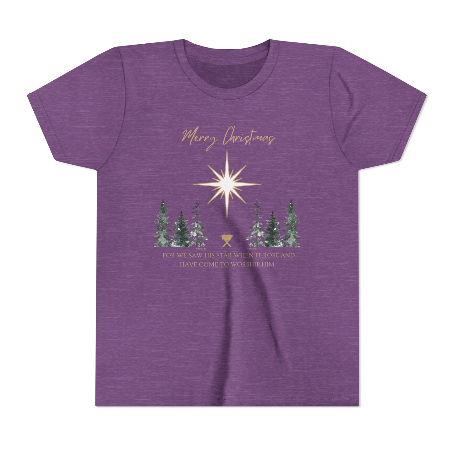 Merry Christmas Youth Short Sleeve Tee