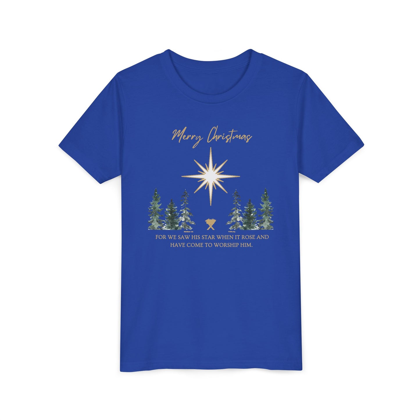 Merry Christmas Youth Short Sleeve Tee