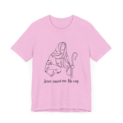 "Jesus Saved Me" Unisex Jersey Short Sleeve Tee