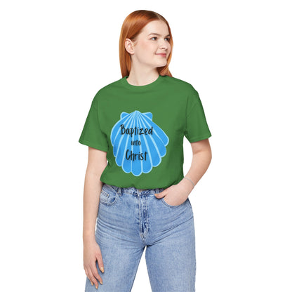 "Baptized into Christ" Unisex Jersey Short Sleeve Tee