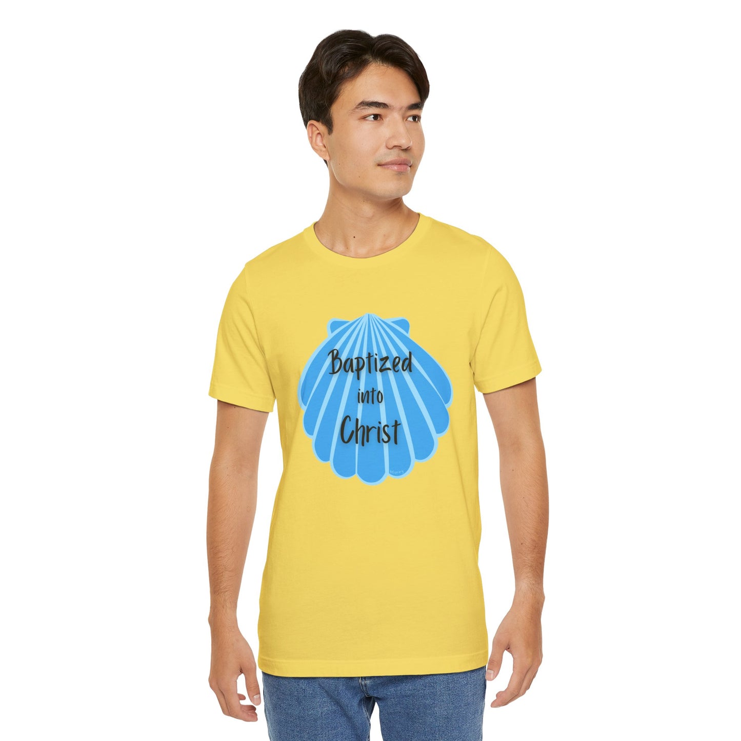 "Baptized into Christ" Unisex Jersey Short Sleeve Tee