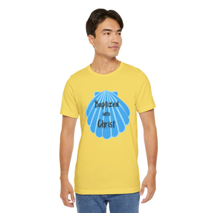 "Baptized into Christ" Unisex Jersey Short Sleeve Tee