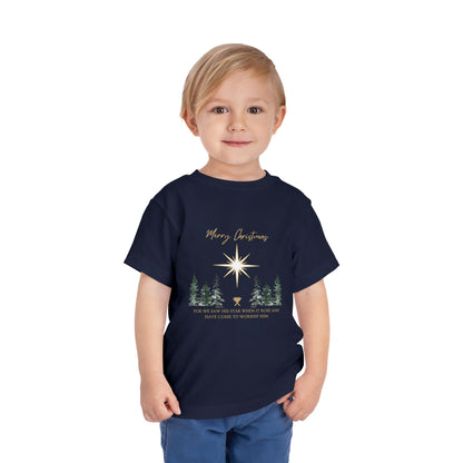 Merry Christmas Toddler Short Sleeve Tee