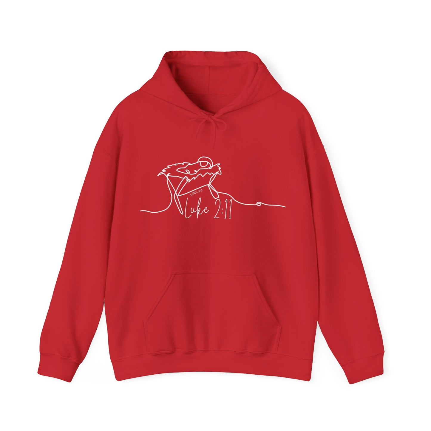 Luke 2:11 Manger Hooded Sweatshirt