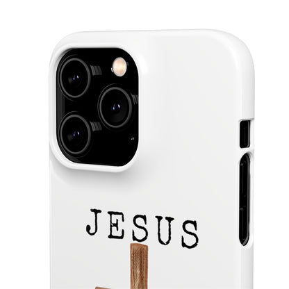 Jesus Saved Me Snap Cases