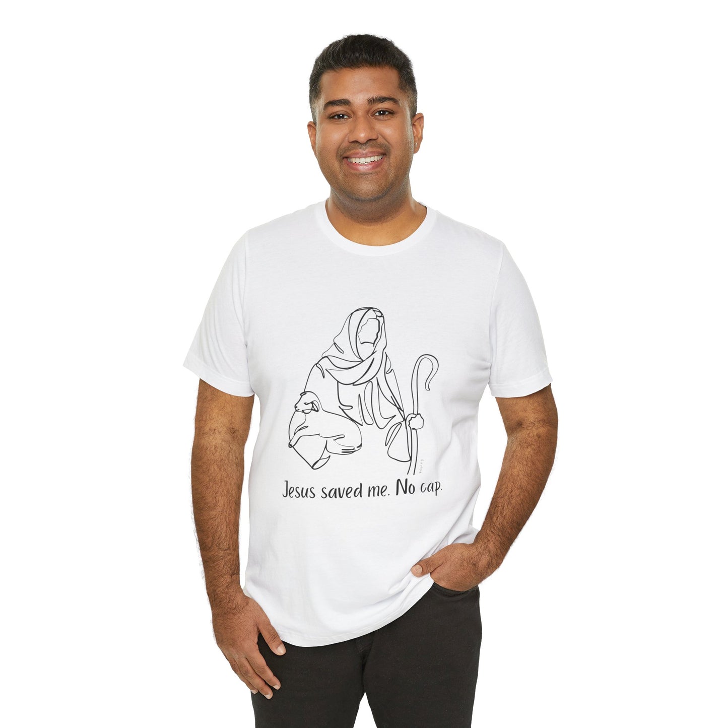 "Jesus Saved Me" Unisex Jersey Short Sleeve Tee