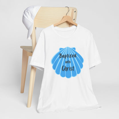 "Baptized into Christ" Unisex Jersey Short Sleeve Tee