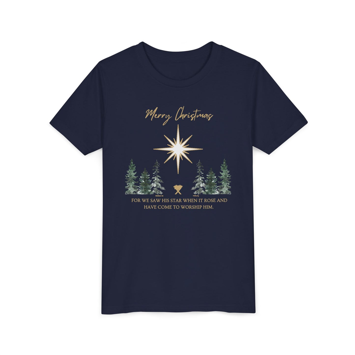 Merry Christmas Youth Short Sleeve Tee