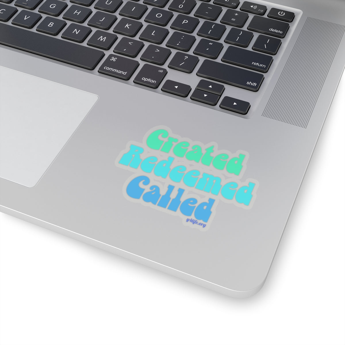 Retro Created, Redeemed, Called Cool Kiss-Cut Sticker