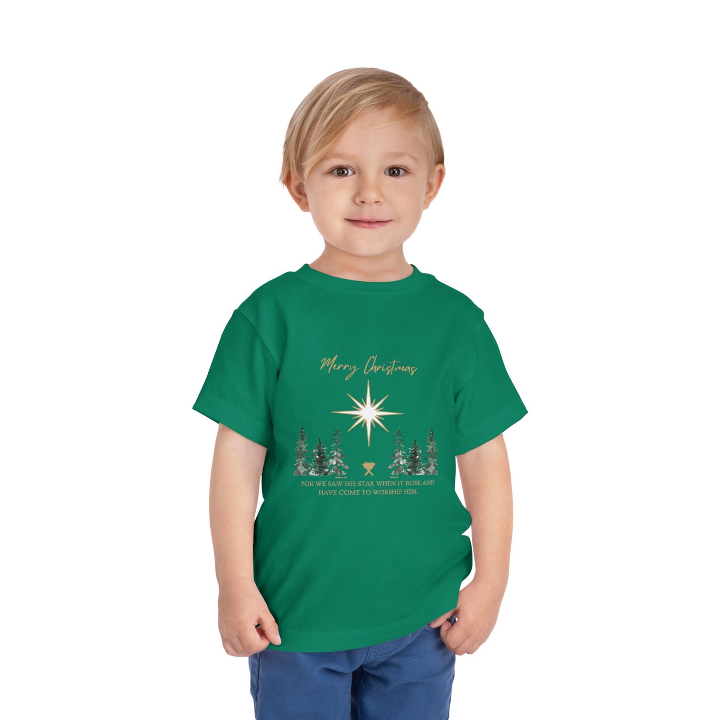 Merry Christmas Toddler Short Sleeve Tee