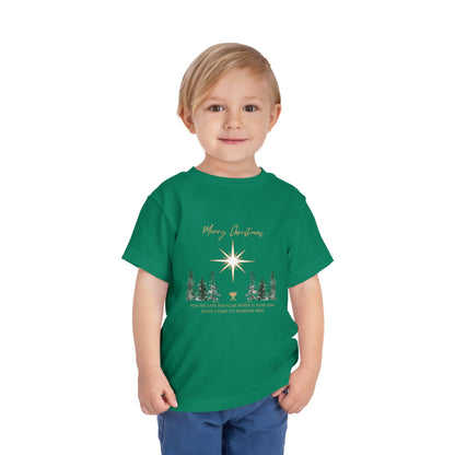 Merry Christmas Toddler Short Sleeve Tee