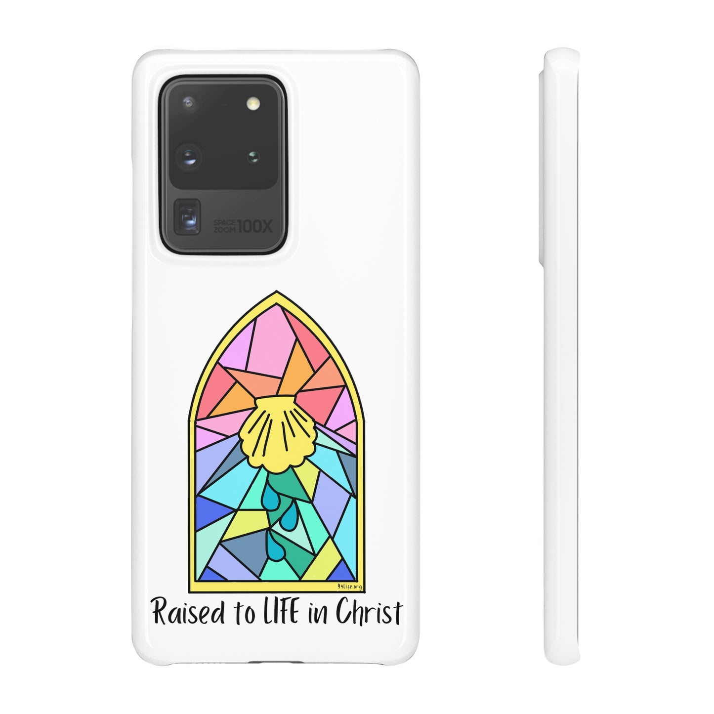 "Raised to Life in Christ" Snap Cases