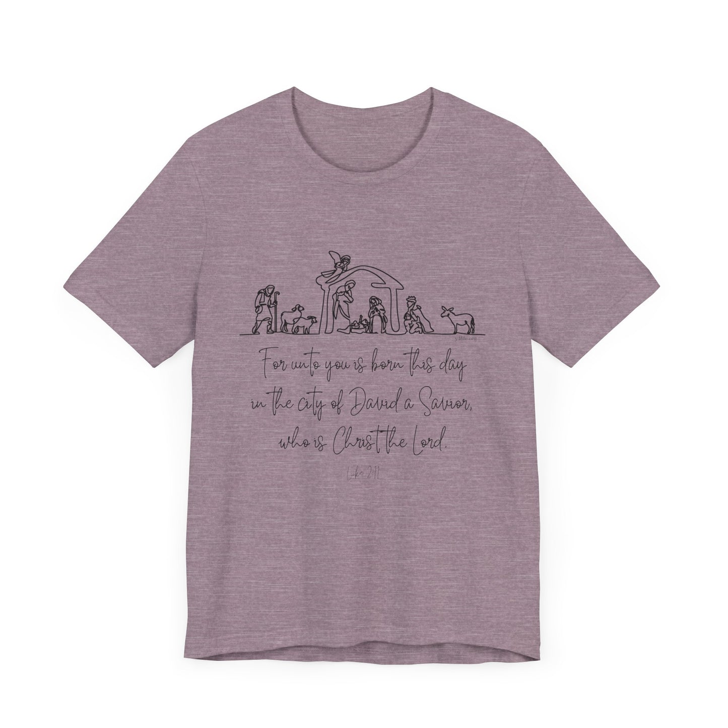 Luke 2:11 Nativity Short Sleeve Tee