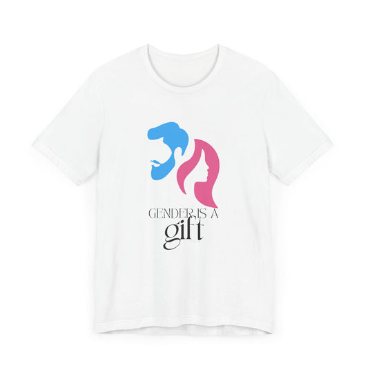 "Gender is a Gift" (faces) Unisex Jersey Short Sleeve Tee