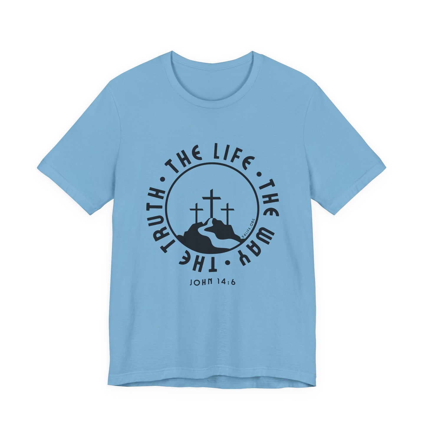 John 14:6 Single Color Short Sleeve Tee