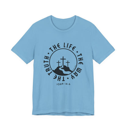 John 14:6 Single Color Short Sleeve Tee