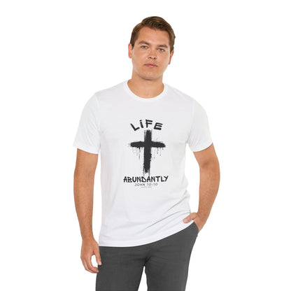 Life Abundantly Single Color Short Sleeve Tee