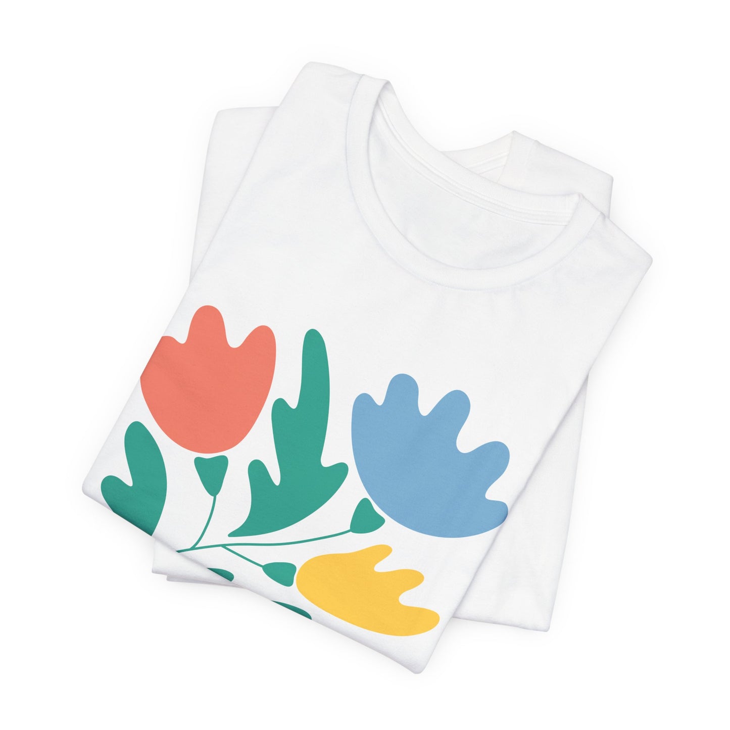 "Motherhood is my Vocation" (three flowers) Unisex Jersey Short Sleeve Tee