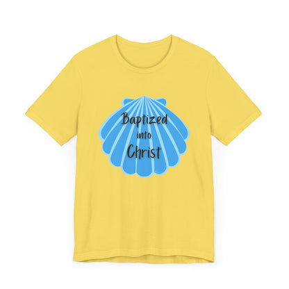 "Baptized into Christ" Unisex Jersey Short Sleeve Tee