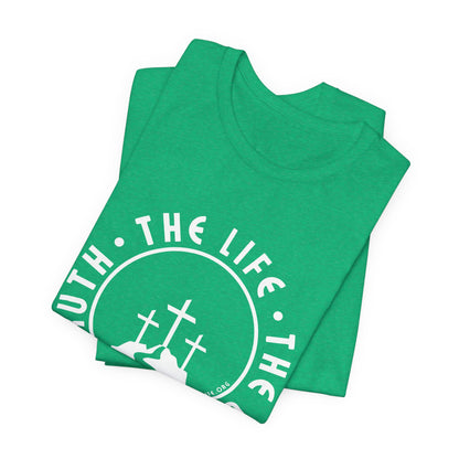 John 14:6 Single Color Short Sleeve Tee