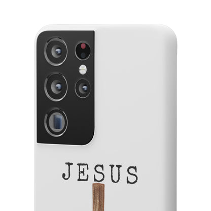 Jesus Saved Me Snap Cases