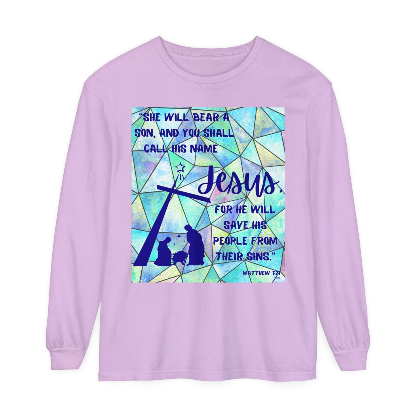 Matthew 1:21 Long Sleeve Tee