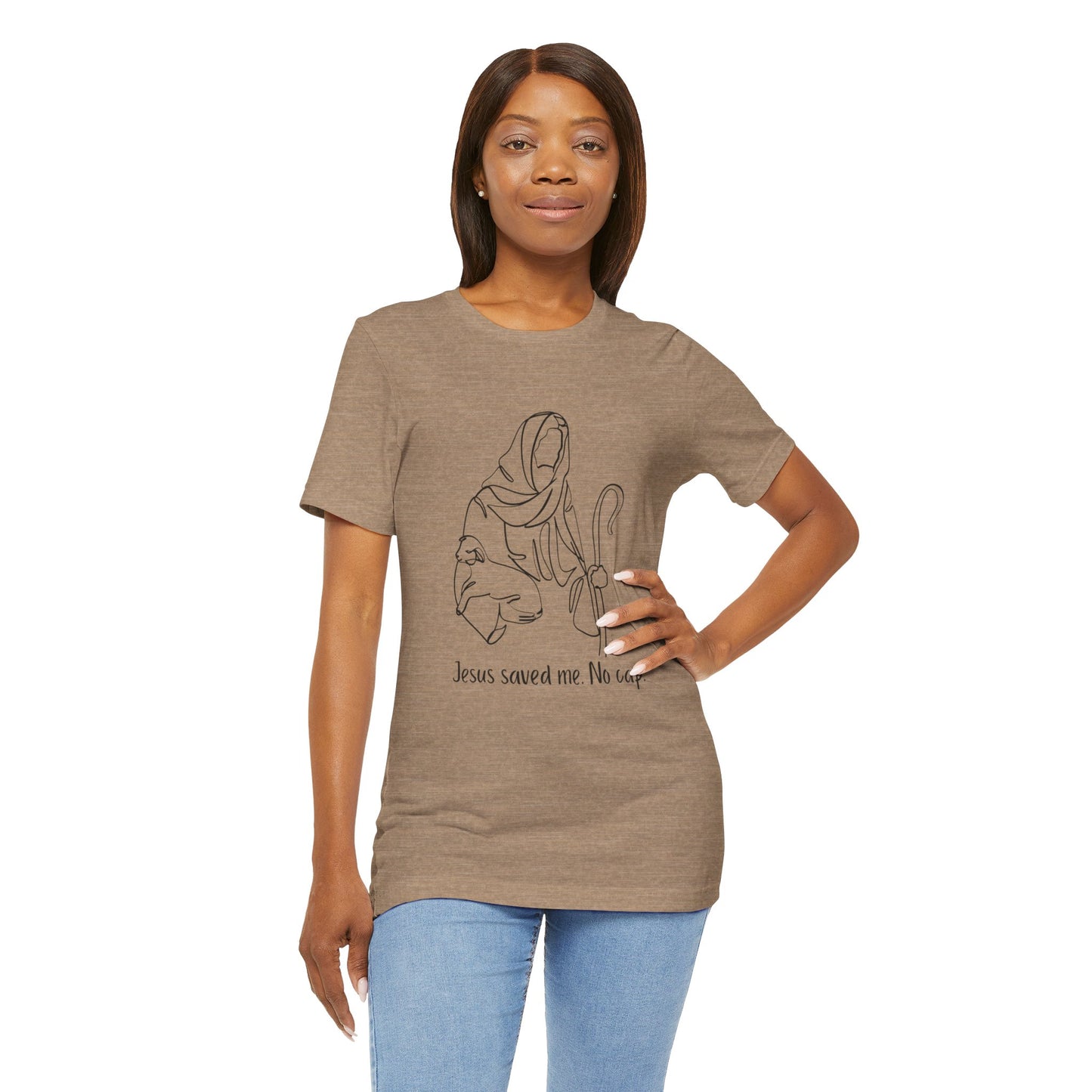 "Jesus Saved Me" Unisex Jersey Short Sleeve Tee