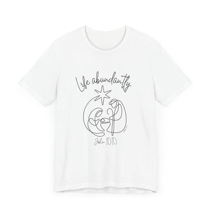 Life Abundantly Line Art Short Sleeve Tee