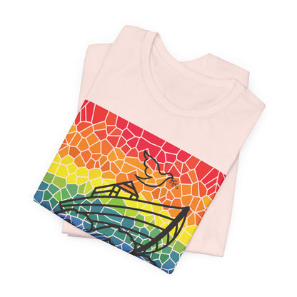 Noah's Ark Stained Glass Unisex Jersey Short Sleeve Tee