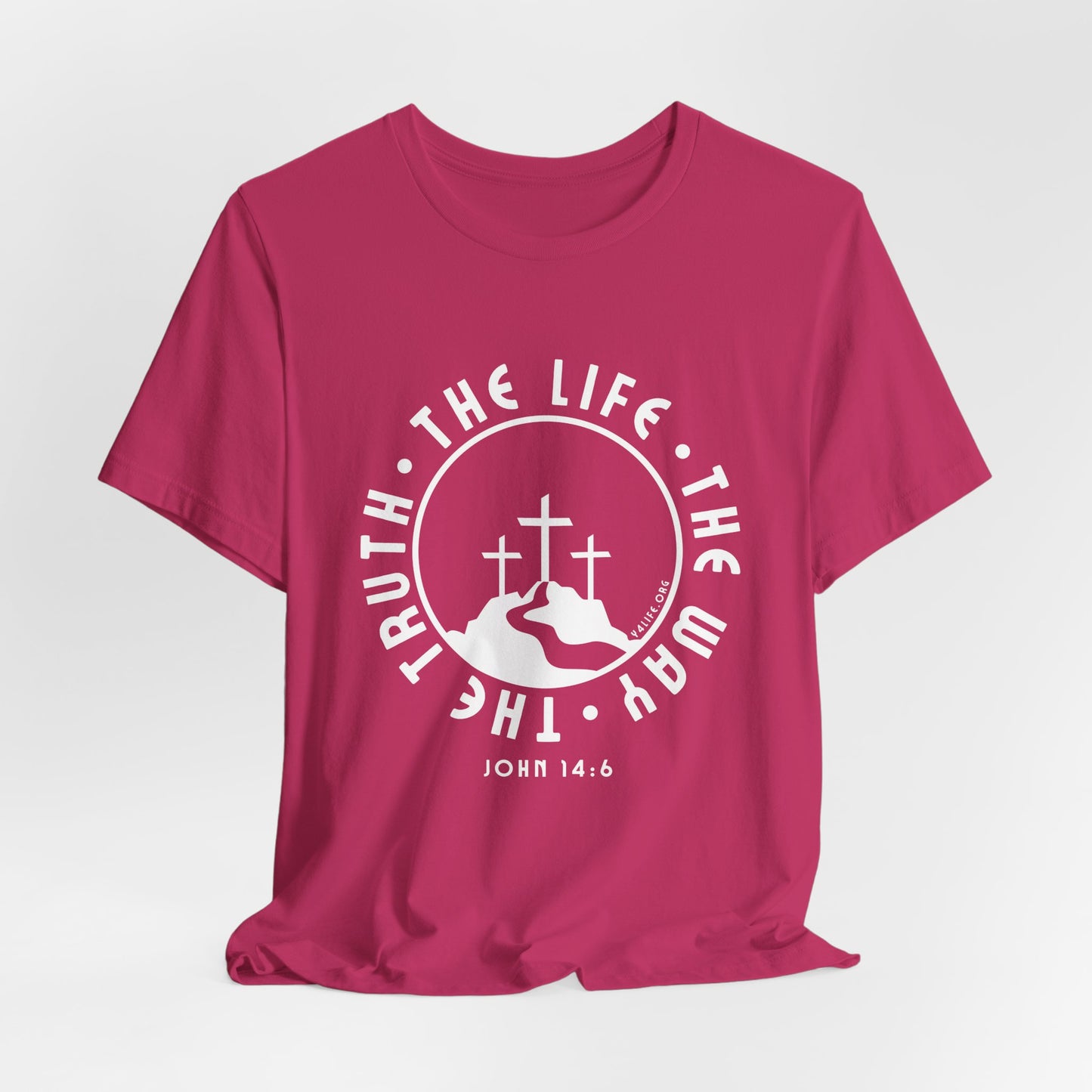 John 14:6 Single Color Short Sleeve Tee