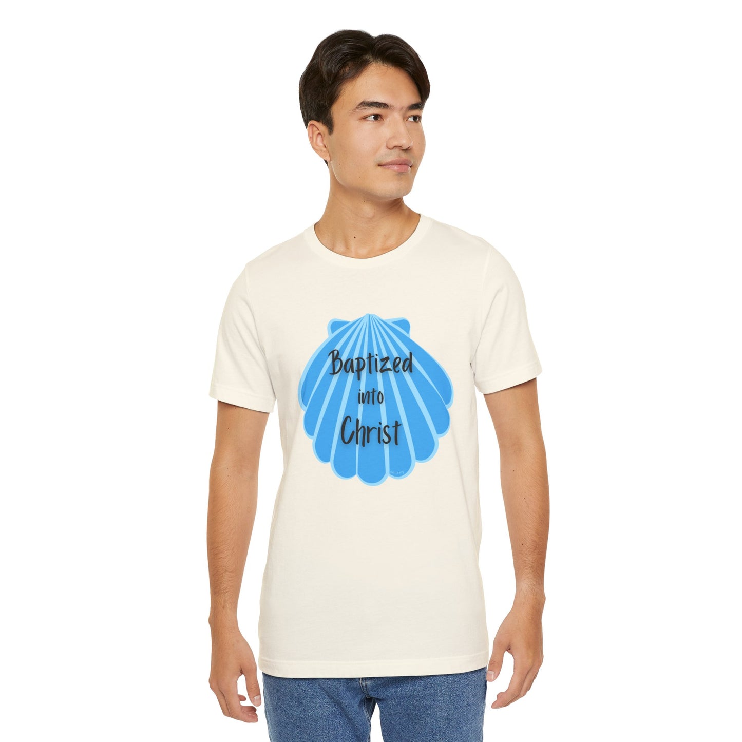 "Baptized into Christ" Unisex Jersey Short Sleeve Tee