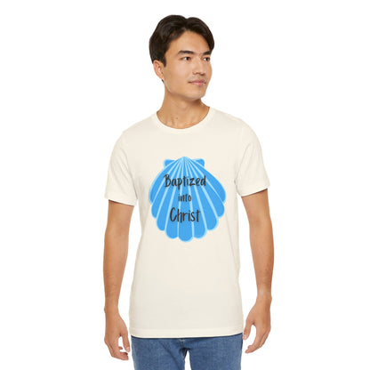 "Baptized into Christ" Unisex Jersey Short Sleeve Tee