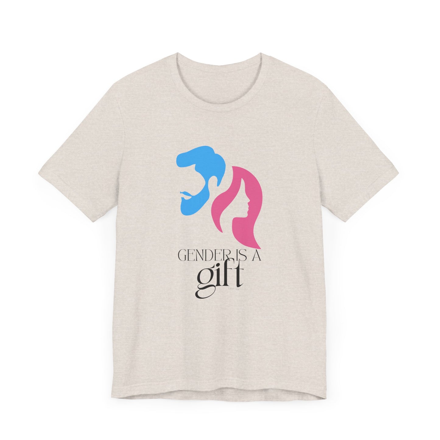 "Gender is a Gift" (faces) Unisex Jersey Short Sleeve Tee