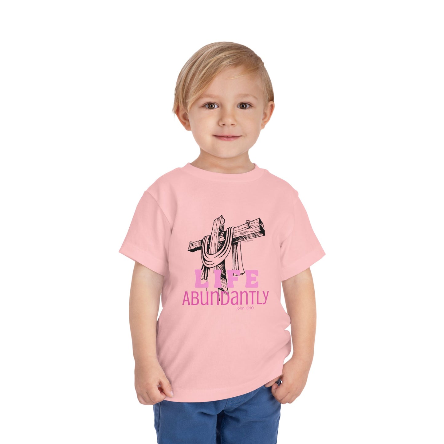 Life Abundantly Monochrome Toddler Short Sleeve Tee