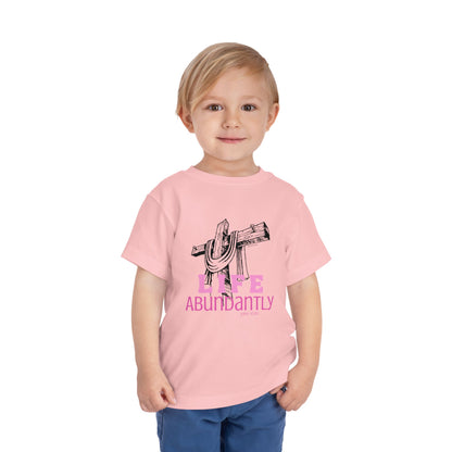 Life Abundantly Monochrome Toddler Short Sleeve Tee