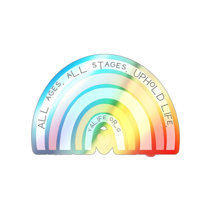 Uphold Life Holographic Stickers