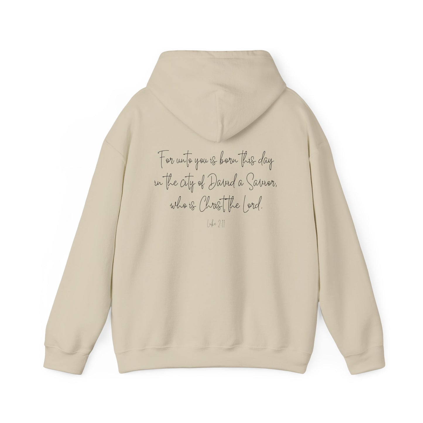 Luke 2:11 Nativity Hooded Sweatshirt