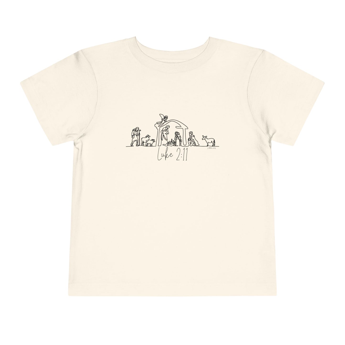 Luke 2:11 Nativity Toddler Short Sleeve Tee