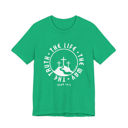 John 14:6 Single Color Short Sleeve Tee