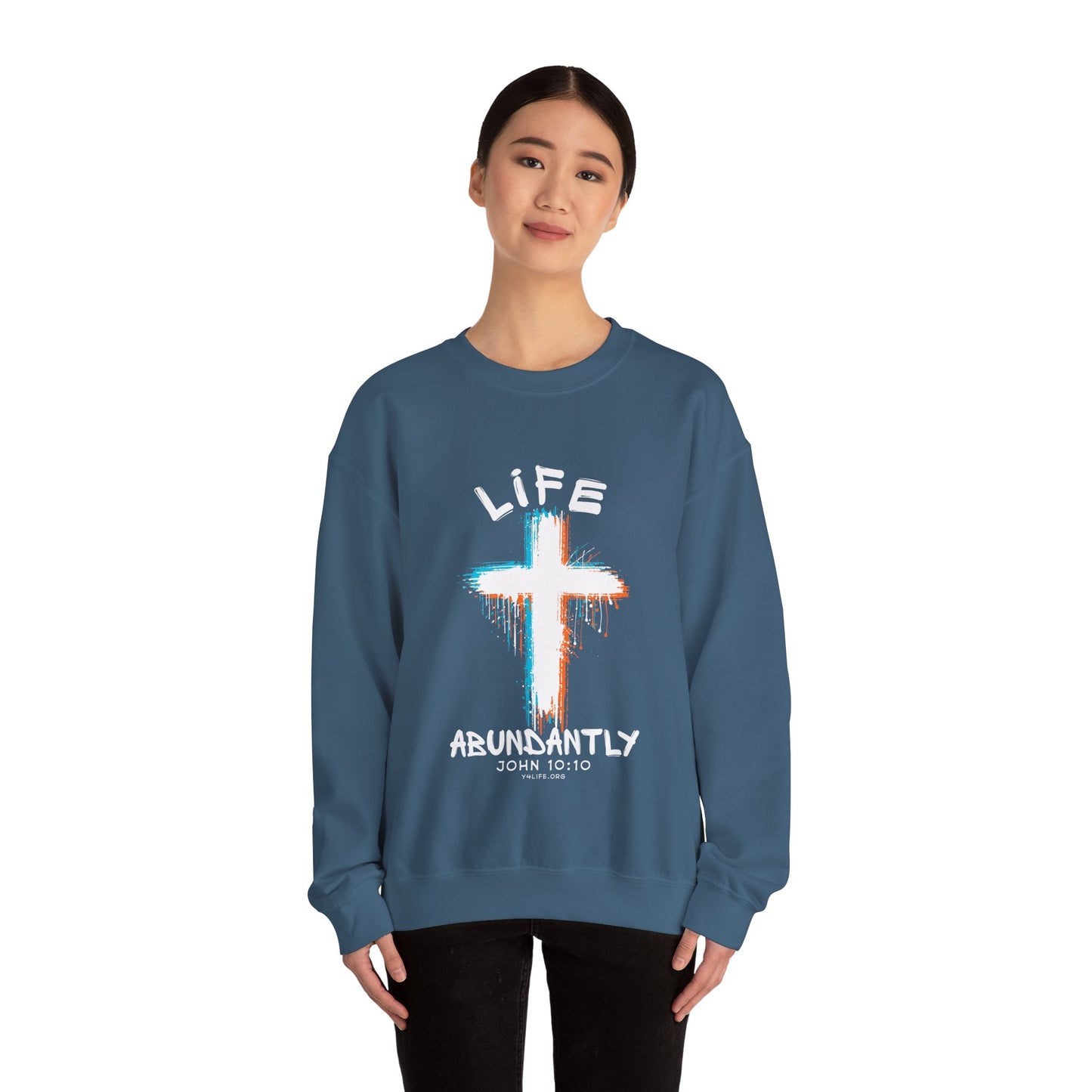 Life Abundantly Multicolor Crewneck Sweatshirt