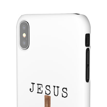 Jesus Saved Me Snap Cases
