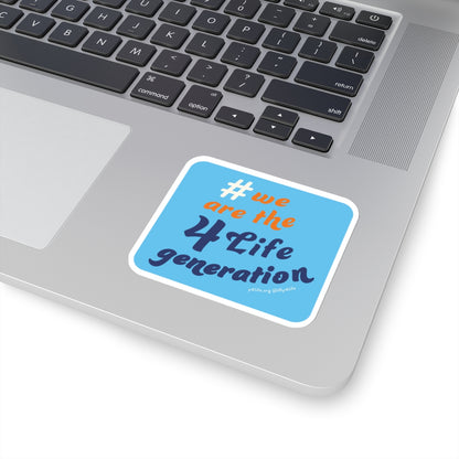 #4LifeGeneration Dark Blue Kiss-Cut Sticker