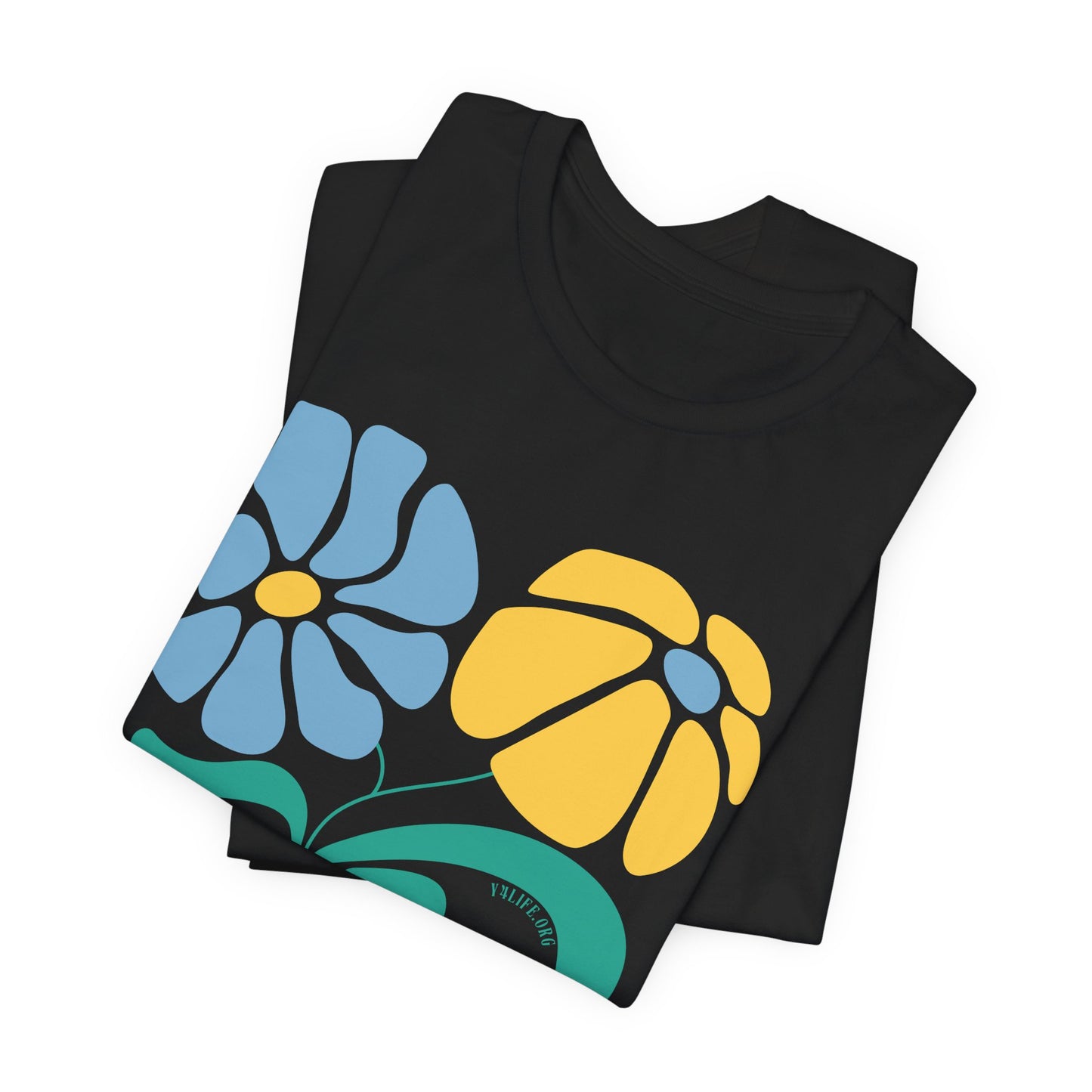 "Motherhood is my Vocation" (two flowers) Unisex Jersey Short Sleeve Tee