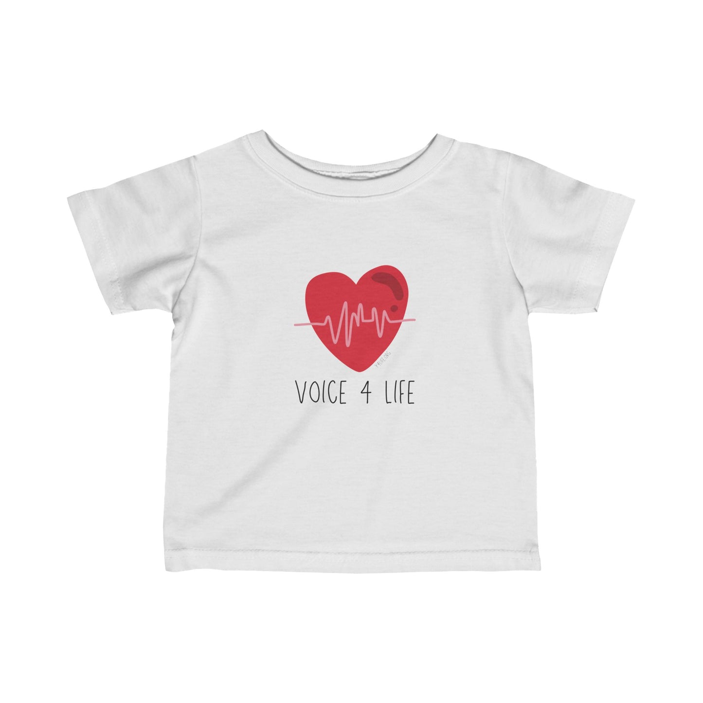 Voice 4 Life (Heartbeat) Infant Fine Jersey Tee