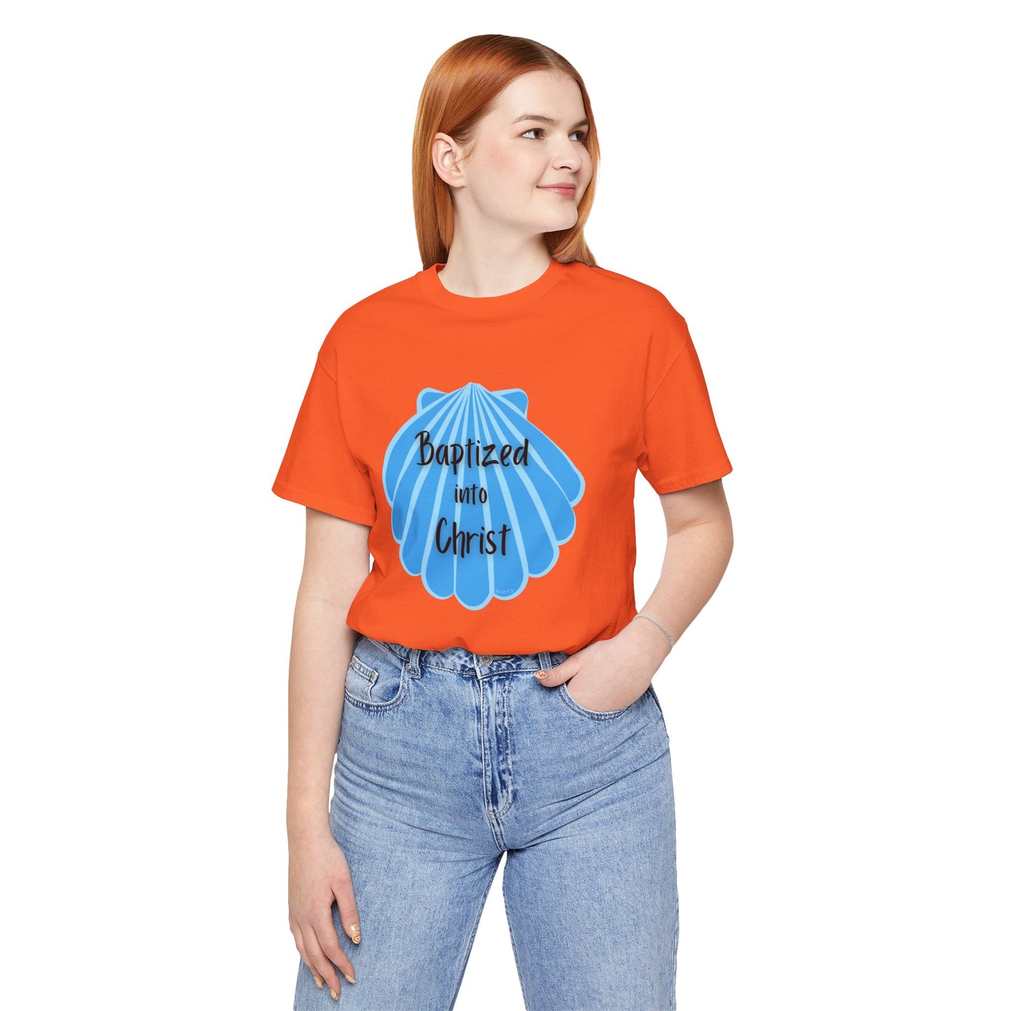 "Baptized into Christ" Unisex Jersey Short Sleeve Tee