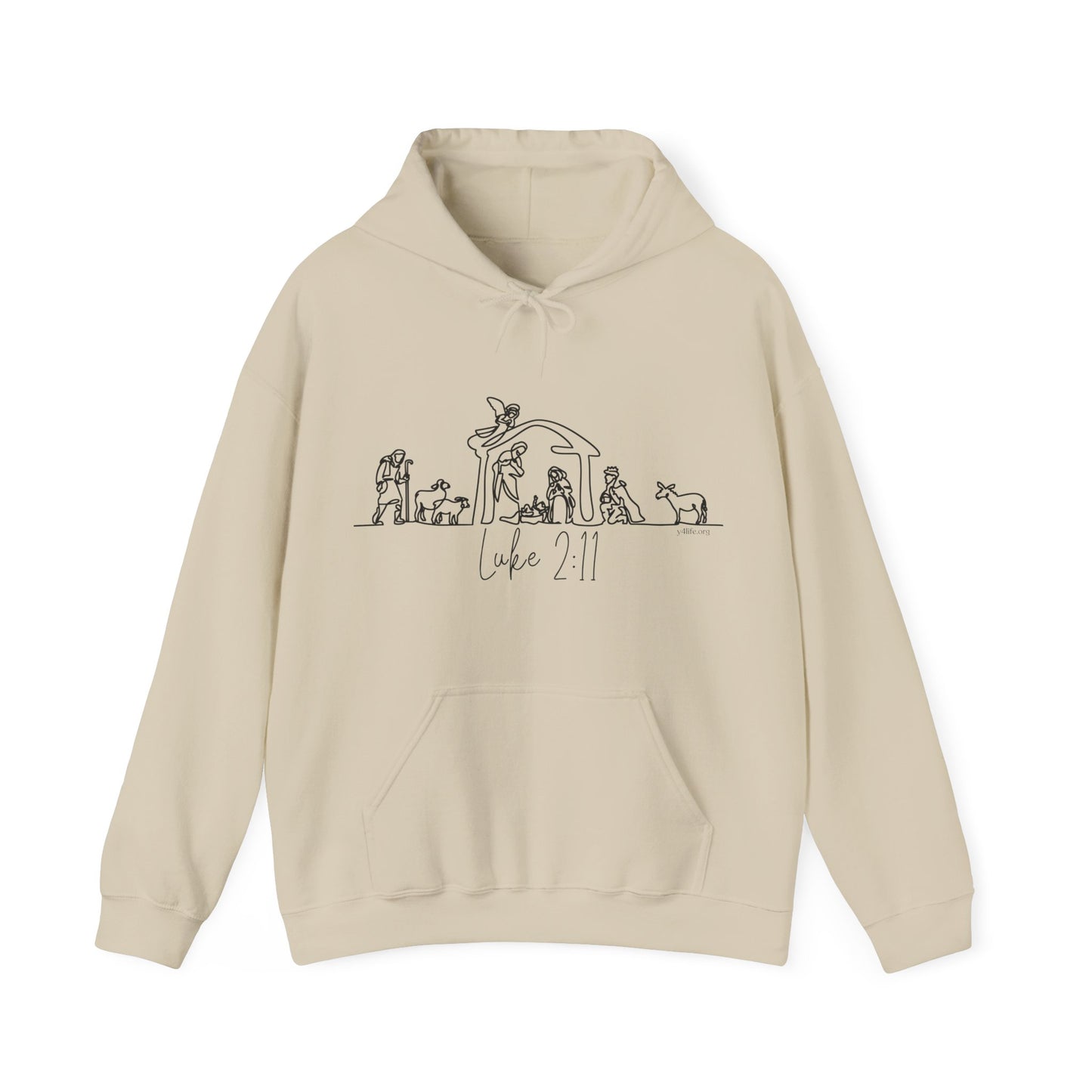 Luke 2:11 Nativity Hooded Sweatshirt